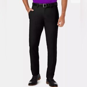 Haggar Cool 18 Pro Slim Black Trousers SIZE 38 X 32